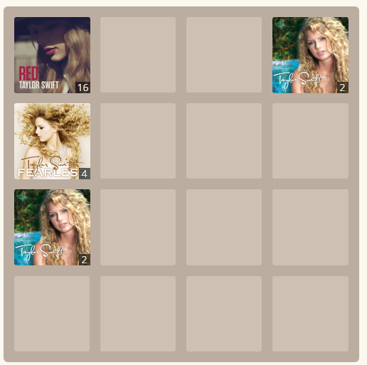 2048 Taylor's Version @TaylorSwift 